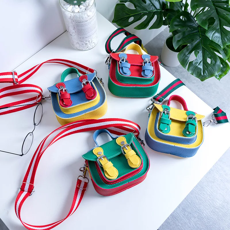 

Summer New Children's Handbag Fashion Single Shoulder Bag for Baby Girls Mini Messenger Bags Kids Sweet Small Pouch