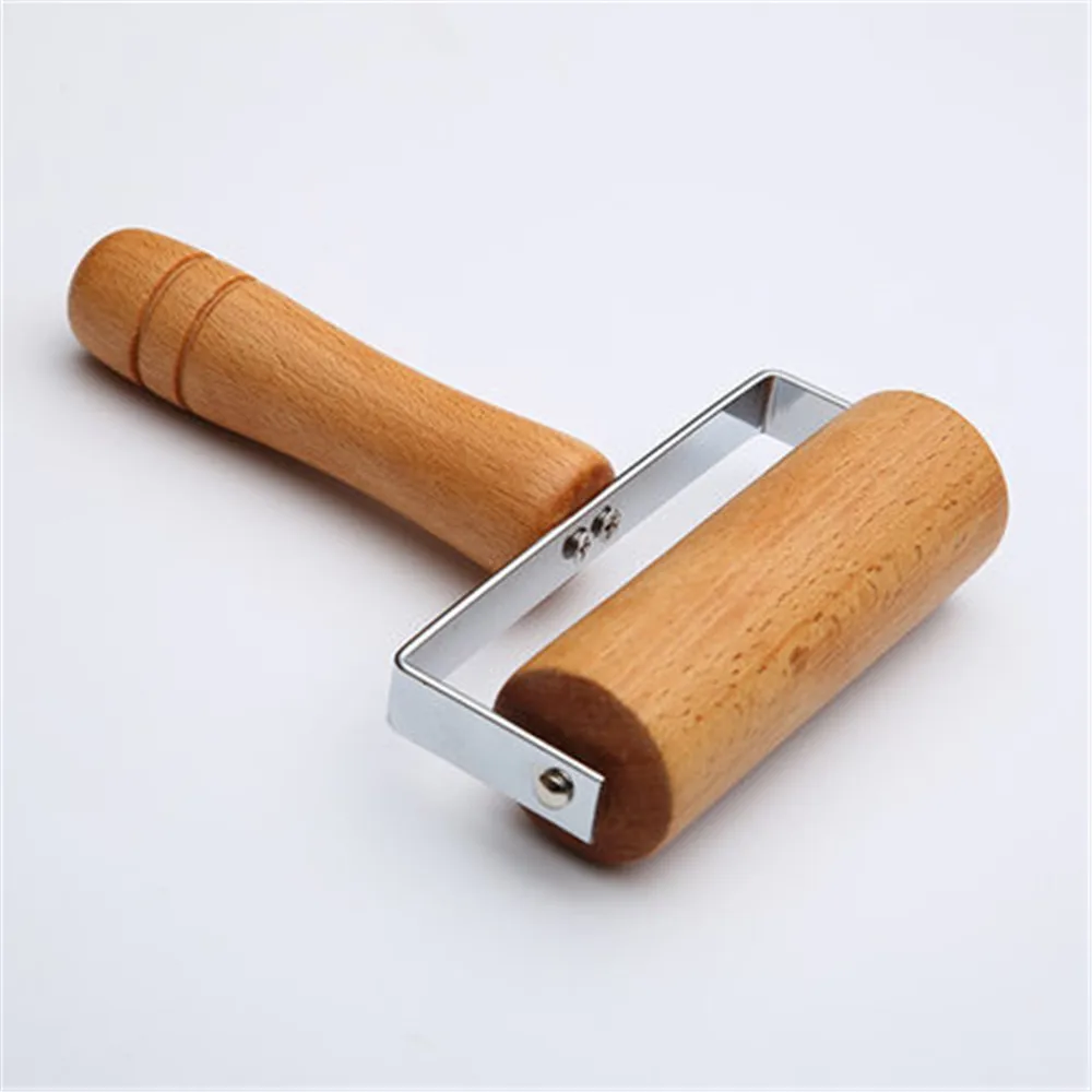 Kitchen Wooden Handle Rolling Pin Fondant Cake Decoration Dough Roller