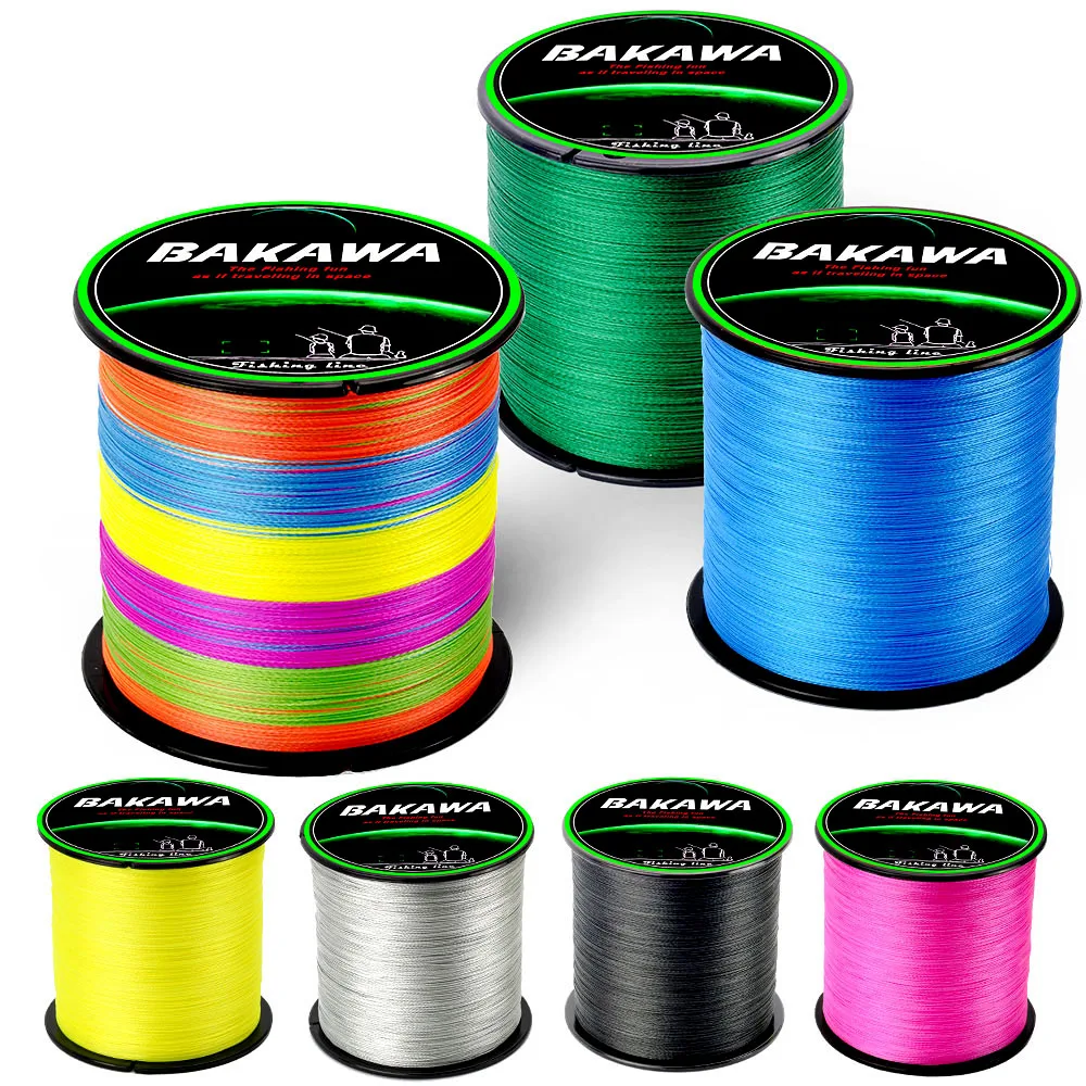 BAKAWA 300M 4 Strands Braided Fishing Line Multifilament 100% PE Japanese technology Super strong Fly Fishing Line