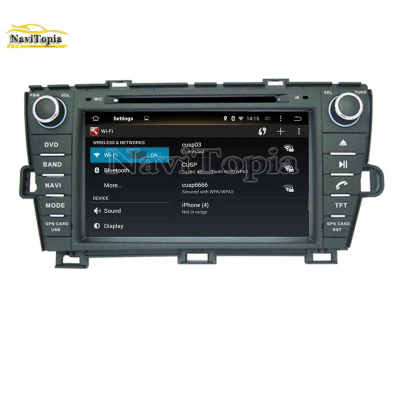 Sale NAVITOPIA 4G RAM 64G ROM PX6 Six Core Android 9.0 Car DVD Player GPS Navigation for Toyota Prius right driving 2009 2010- 13