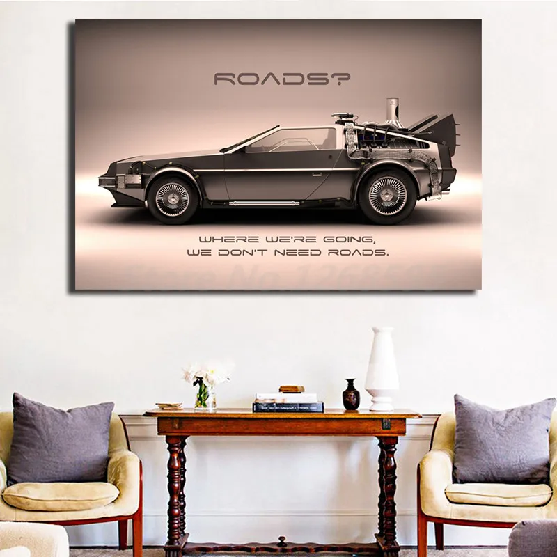 Back To The Future Classic Movie Wall Art Canvas Posters Prints