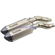 Мотоциклетные слипоны для Kawasaki Z1000 выхлопная труба система соединение глушителя средняя труба с Akrapovic глушитель Escape Moto