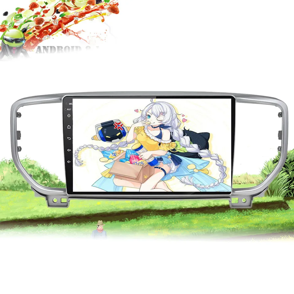 Flash Deal android 9.0 Octa Core car dvd player for KIA sportage 2018 2019 KX5 gps navigation 1 din car stereo head unit 5