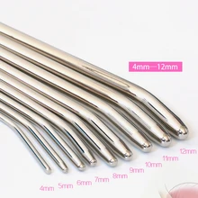4-12mm Plugue Uretral Aço Inoxidável Som Uretral Masculino Cateter Penis Plug Dilatador Soando Eróticas Adult Sex Toys para Os Homens