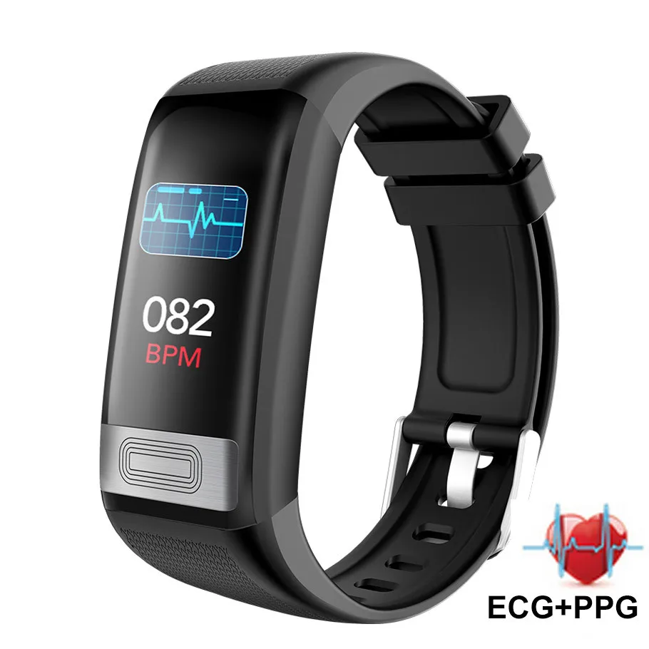 

New ECG Smart Band Watch Pedometer Heart Rate Monitor PPG Smart Bracelet Blood Pressure IP 67 Waterproof Smart Wristband