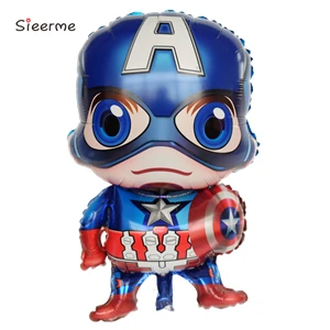 Капитан Америка Мстители День рождения украшение шар гирлянда кисточка детский душ фон детский конфеты бар фон - Цвет: Balloon A