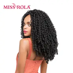 Мисс Рола длинные дреды синтетических Наращивание волос плетением 1b # Kanekalon низкая Температура Волокно 3 вида цветов вязанная косами волос 5