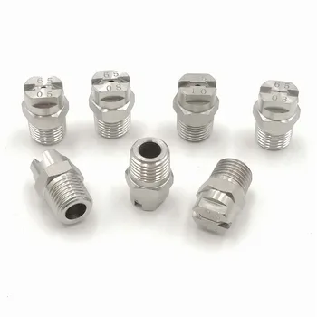 

1/4"BSPT 60 degree stainless steel flat fan nozzle,cleaning fan nozzle, ideal for pressure washing,Veejet nozzle,