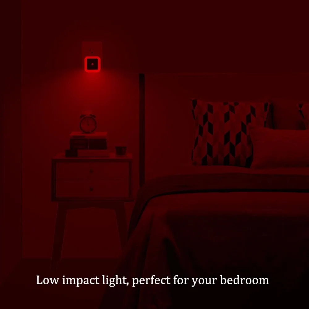 15 Light Sensor Control Night Light Mini EU US Plug Square wc toilet light Bedroom lamp For Baby Gift Romantic Colorful Lights