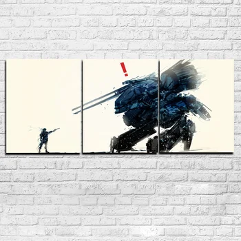 

Canvas Pictures Home Decor Living Room Frames 3 Pieces Metal Gear Solid Painting Wall Art HD Printed Game Poster