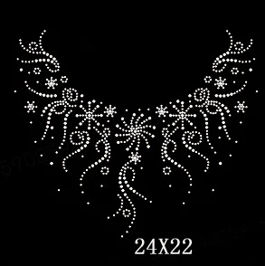 arts crafts sewing collar DIY strass hotfix Rhinestone applique Pattern motif Iron On Heat transfer Designs T-shirts Dress | Дом и сад