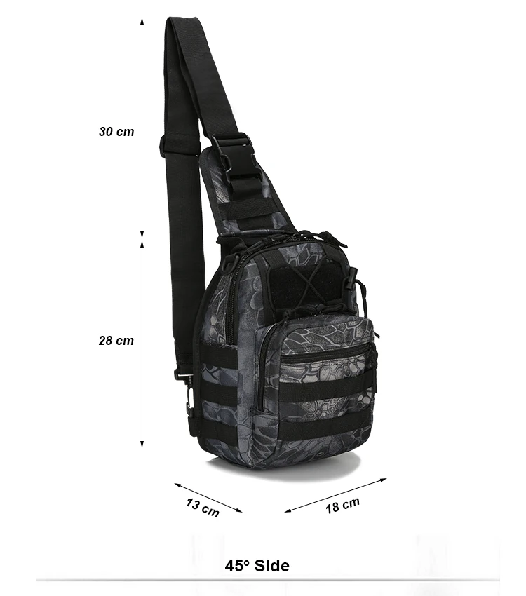 Военная нагрудная Сумка Molle, водонепроницаемая нейлоновая камуфляжная повседневная мужская сумка через плечо, многофункциональная сумка для путешествий