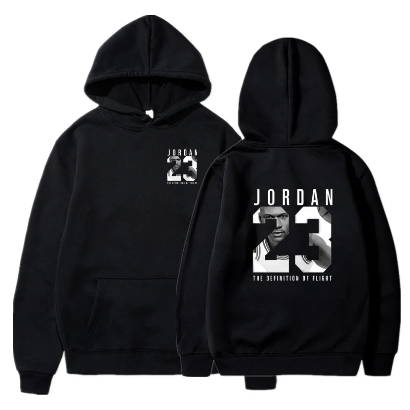 Мужская толстовка с буквенным принтом JORDAN 23 однотонная капюшоном спортивный