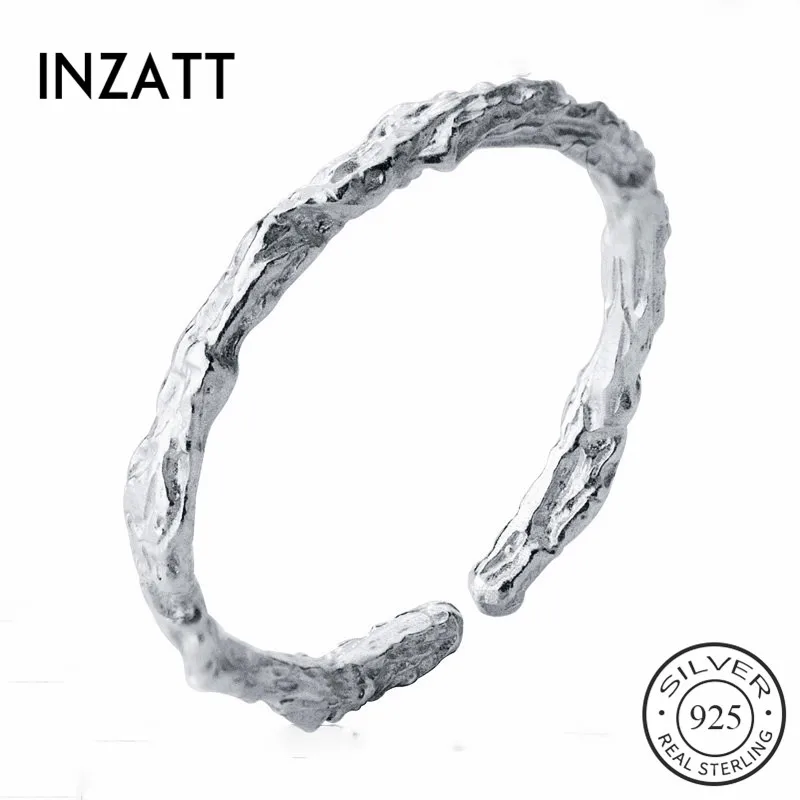 

INZATT Real 925 Sterling Silver Vintage Branch Ring For Fashion Women Fine Jewelry Punk 2019 Minimalist Accessories Gift