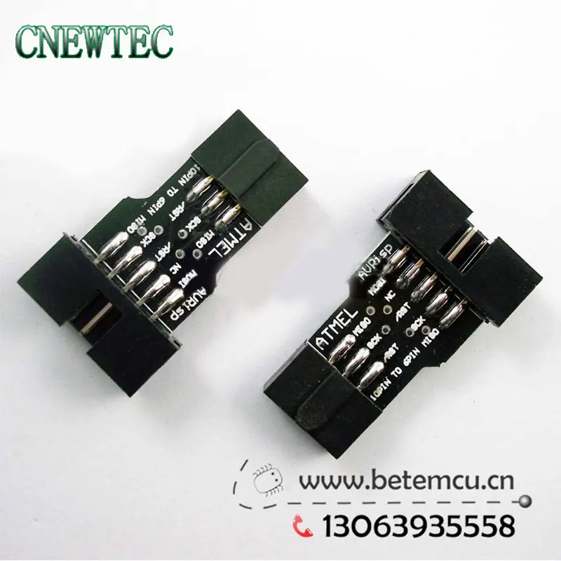 

1PCS 10Pin to 6Pin Adapter Board for AVRISP MKII USBASP STK500 High Quality BTE13-006