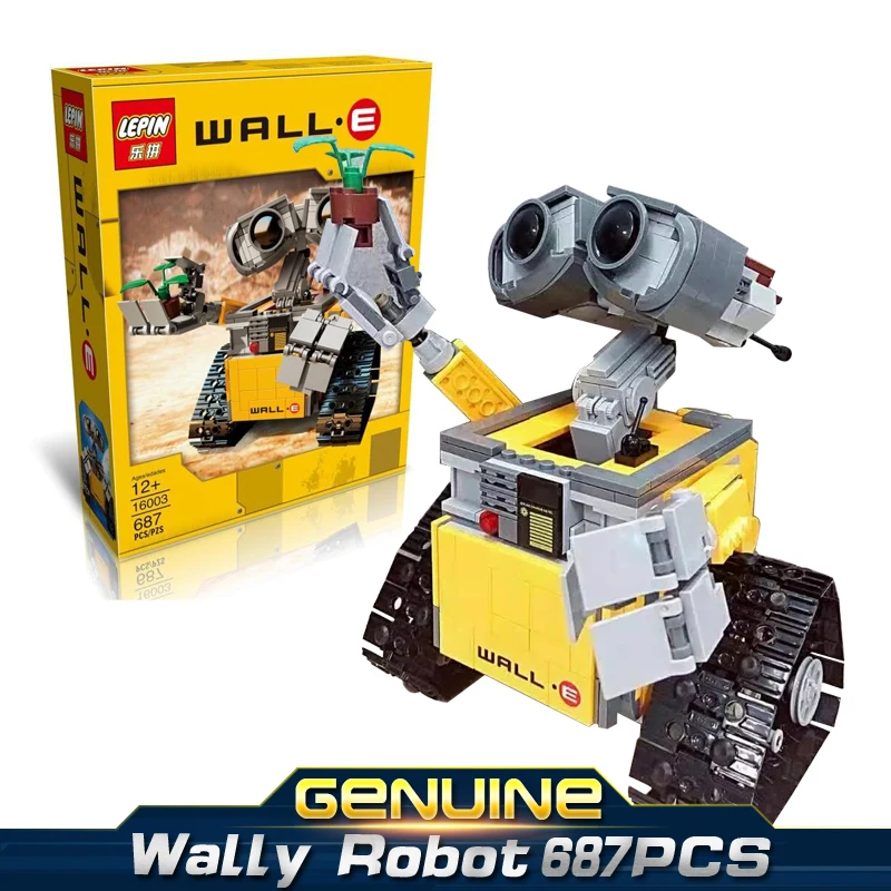 

LEPINE IDEAS series movie WALL-E tile force robot 687PCS MOC Model Building Kits Brick Block Toys gift Compatible 21303