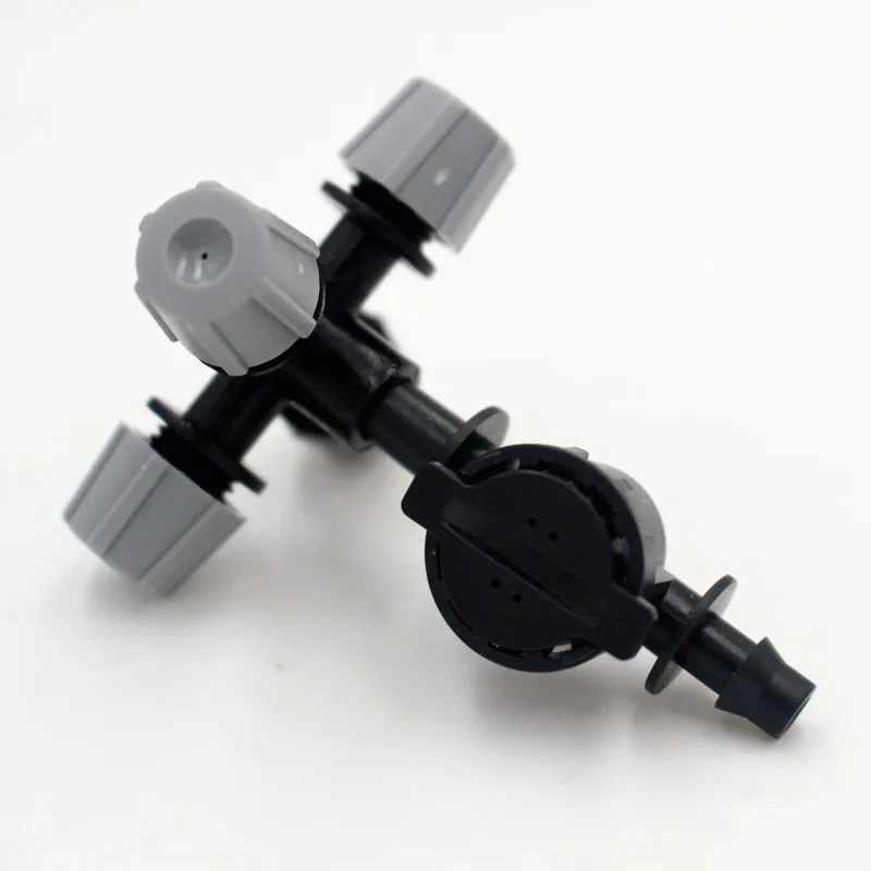 

50pcs Cross Fogger With 1/4" Antidrip Connector Misting Automatic Watering Sprayer Spray Atomization Drip Micro Irrigation M118