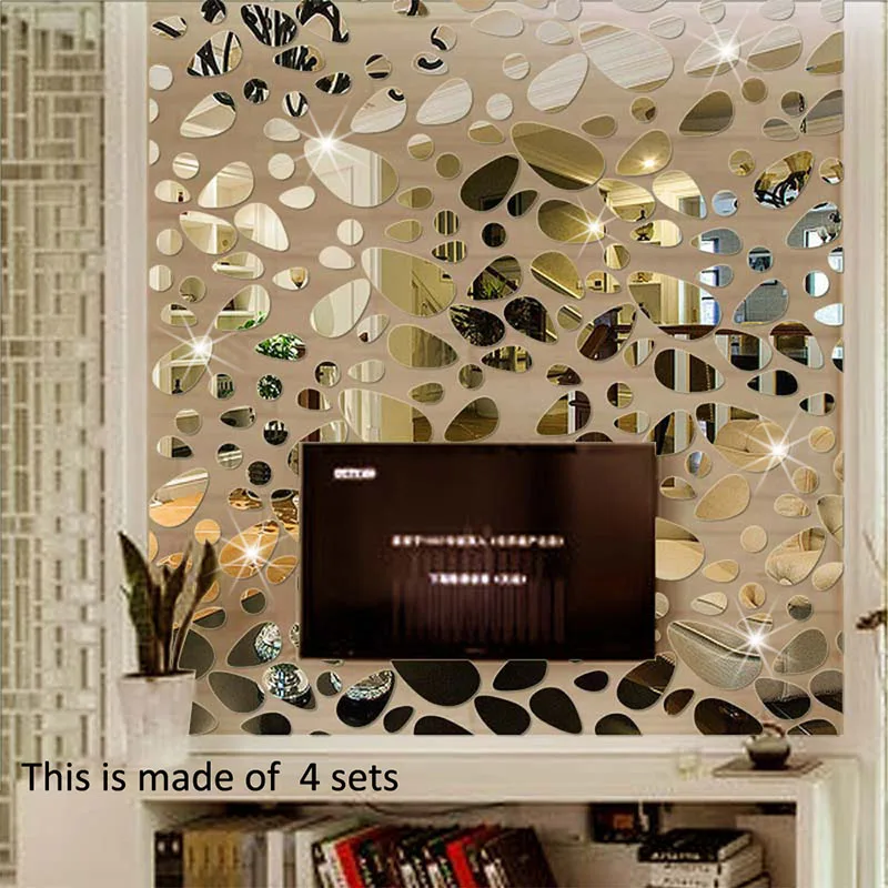 Акриловые фон сделай сам настенные, декоративные, для зеркала стены наклейки Экологически качественная гостиная спальня декоративное зеркало