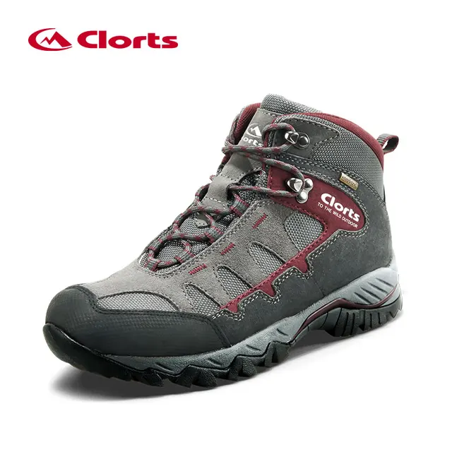 Clorts Men's Sneakers Waterproof Shoes Winter Hiking Shoes Leather Sneakers Man Hiking boots Anti-skid Outdoor Shoes HKM-823