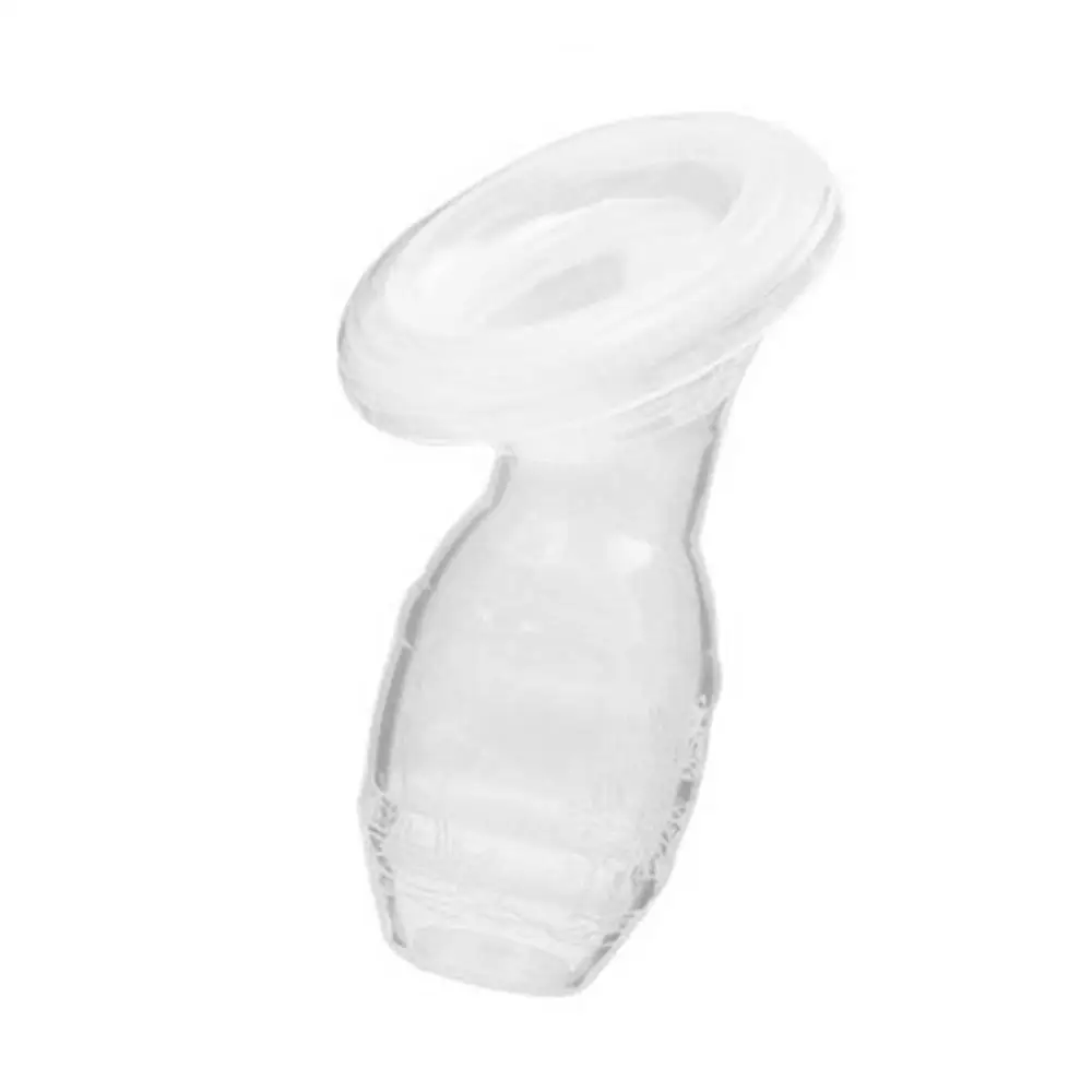 Ручной молокоотсос-дозатор для кормления грудью, автоматический коррекционный молочный силиконовый насос для кормления - Цвет: transparent