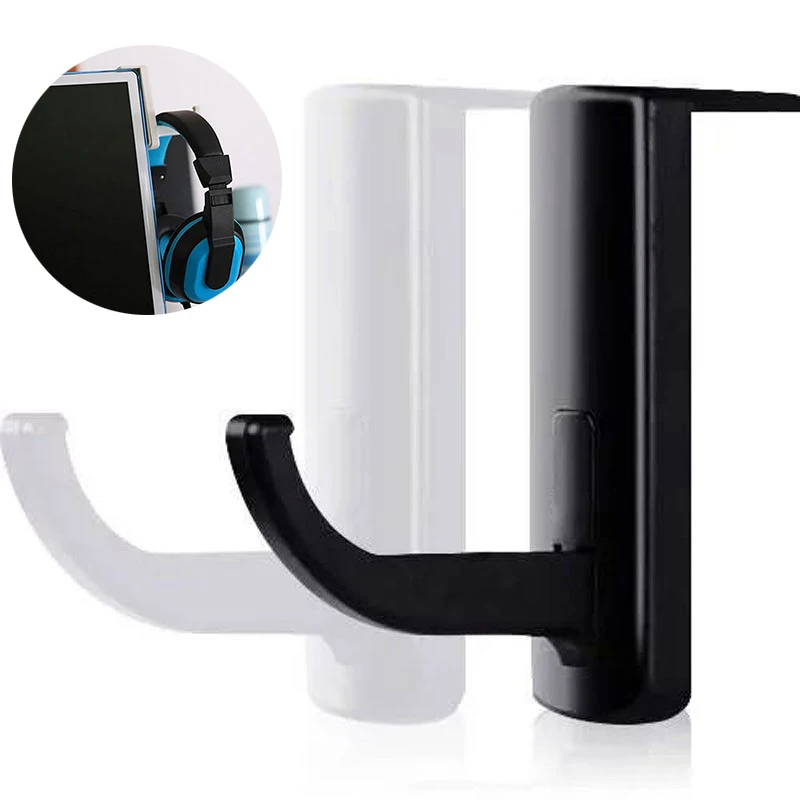 Hot White Headphone Headset Earphone Holder Rack Wall PC Monitor