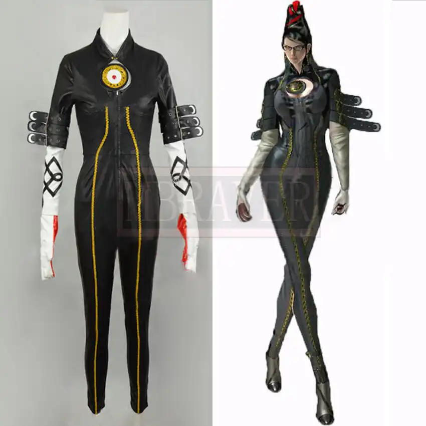 ベヨネッタ女の子黒ジャンプスーツコスプレ衣装 Jumpsuit Cotton Costume Broochcostume College Aliexpress ベヨネッタ女の子黒ジャンプスーツコスプレ衣装 Jumpsuit Cotton Costume Broochcostume College Aliexpress