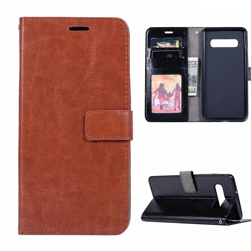 

Leather Case For Samsung Galaxy S10 Lite S10 Plus Case Luxury PU Wallet Stand Flip Back Cover For Samsung A7 2018 A750 case Capa