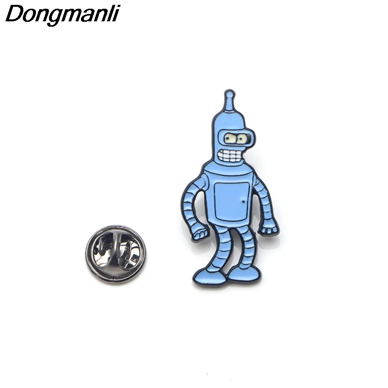 P3259 Dongmanli Futurama милые эмалированные булавки и броши для женщин и мужчин нагрудные булавки рюкзак сумки значок подарки