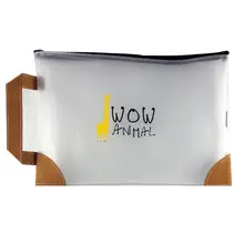 Прочная печать застежка-молния канцелярские складные Уплотнения Хранения, мешок для файлов прозрачный