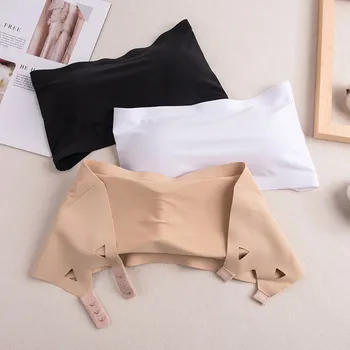 

Women Sexy Nylon Bra Breathable Push Up Bra Seamless Wire Free Strapless Bras Solid Sexy Lingerie Wedding Cozy Invisible Bras