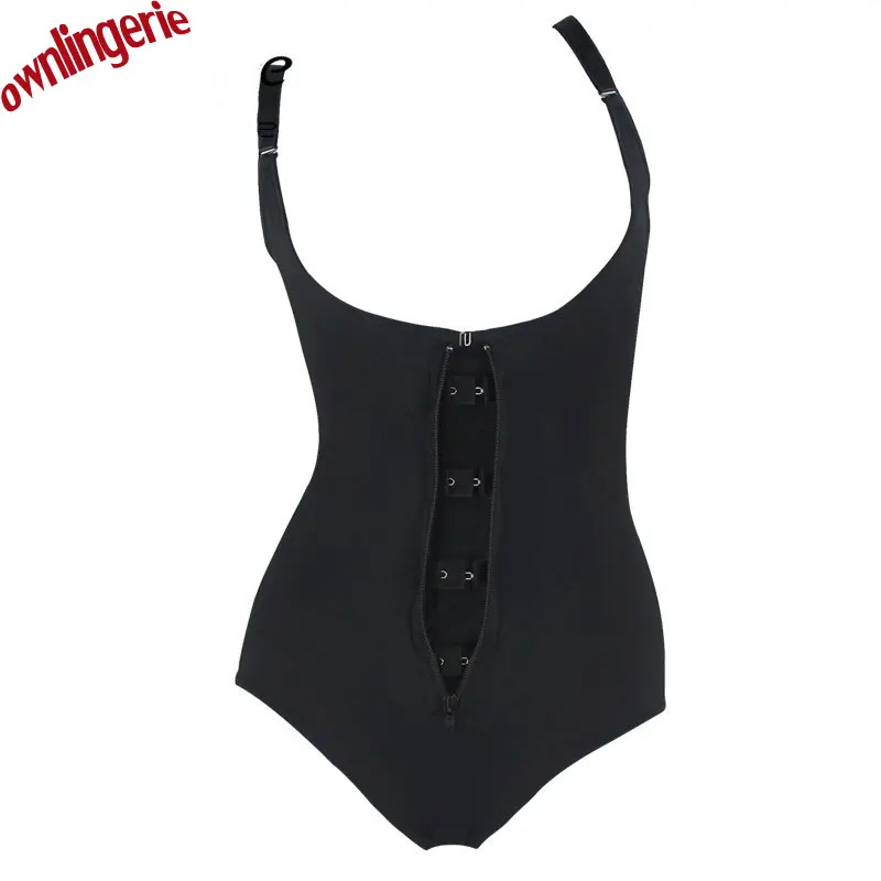 Free shipping ultra slim burn fat bodysuit vest shapewear,clasp and zip