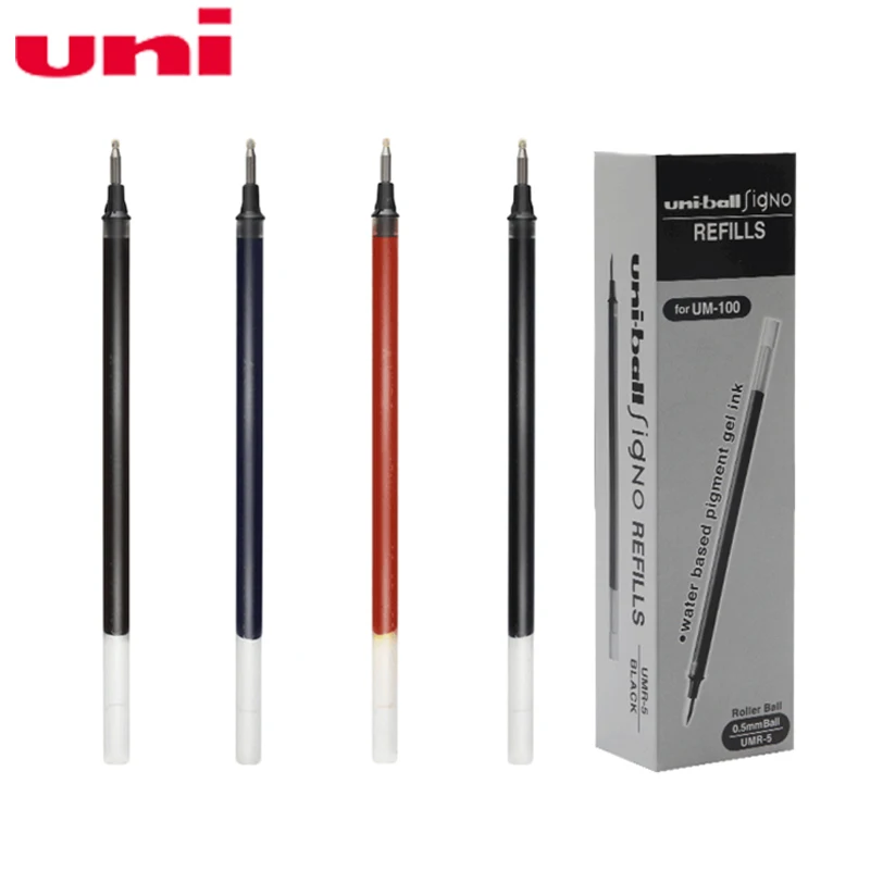 3 pcs Recharges uni-ball UMR-1 pour UM-151 0.38 Roller Ball Pen Bleu Encre Noire 