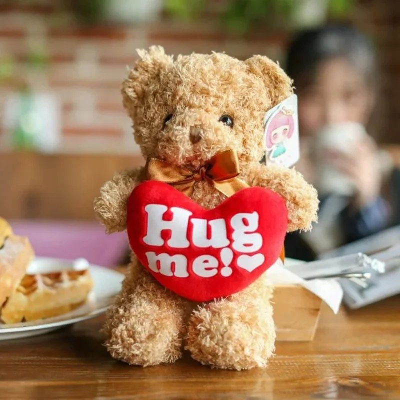 Милый плюшевый мишка hug me сердечный Мишка плюшевая игрушка детская Мягкое