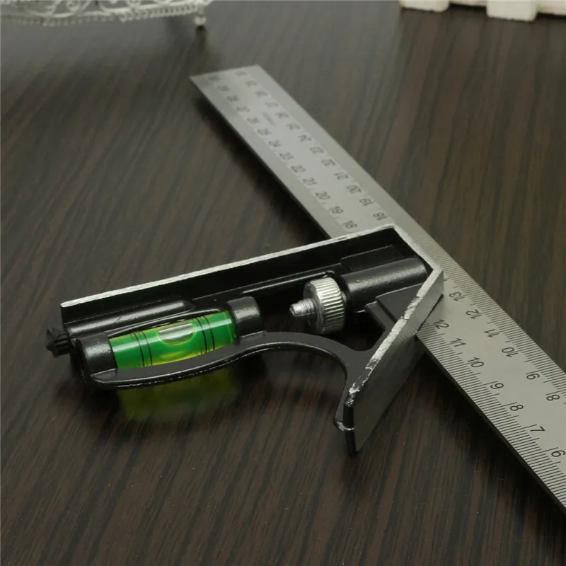 Точные измерительные инструменты из нержавеющей стали алюминиевые комбинированные квадратные инструменты для мастерской Diy аппаратный угол спиртовой уровень 1"(300 мм