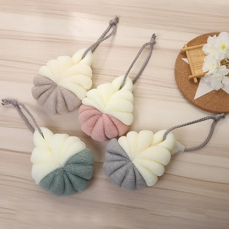 spesifikasi Shower Sponge Shower Mesh Mandi Sikat Loofah Scrubber Mandi Bola Kaya Gelembung Tubuh Mandi Bunga Tubuh Mencuci Scrubber Mesh Lembut