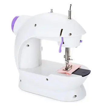 

Mini Multifunction Automatic Handheld Pedal Thread Sewing Machine Double Speed Control Button EU Plug