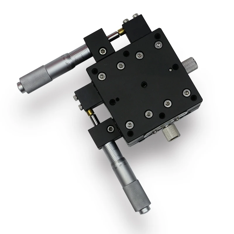 

Extended stroke LY60-L precision linear guide fine adjustment platform XY60-L-36 manual displacement slide Load: 49N (5kgf)