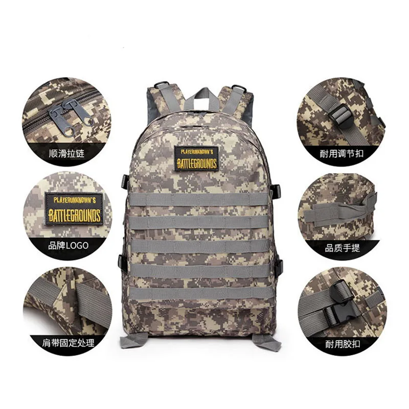  PUBG Backpack Cosplay Props Level 3 Backpack Travel Bag Camouflage Women Men Gifts PLAYERUNKNOWN'S 