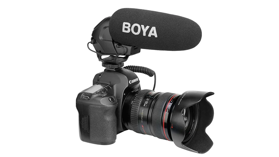 BOYA BY-BM3031 микрофон с пистолетом супер-кардиоидный конденсаторный Студийный микрофон для видео интервью для Nikon Canon sony DSLR камеры PK Rode