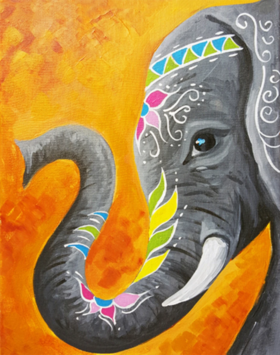 

5D Diamond Painting Animal Elephant Cross Stitch Embroidery Full Square Mosaic Rhinestones Decoration Home