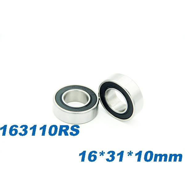 

Free shipping 163110-2RS hybrid ceramic ball bearing 16x31x10mm 163110 2RS bike bicycle wheels bottom bracket repair bearing