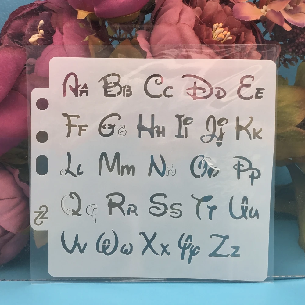 

1Pcs 13cm Alphabet Letters S64 DIY Layering Stencils Painting Scrapbook Coloring Embossing Album Decorative Paper Card Template