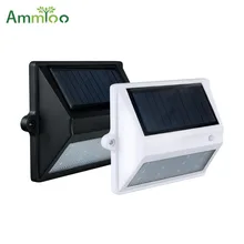 AmmToo Сенсор Солнечный светодиодный настенный светильник IP65 Открытый Солнечный Перезаряжаемые крыльцо лампы чрезвычайных Сад Путь безопасности ночные огни