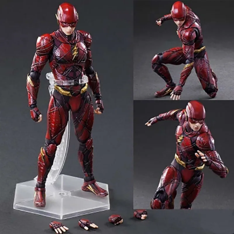 25 см Play Arts Kai The Flash Барт Аллен Лига Легенд Marvel экшн-игрушки Фигурки Аниме фигурки Коллекционные Фигурки Лидер продаж