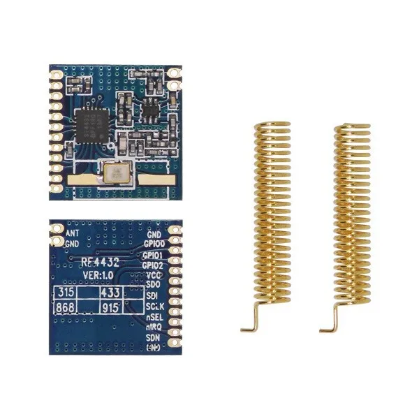 2 шт./лот RF4432-низкая стоимость 1 км 433 мГц GFSK/FSK модуль встраиваемый Si4432 rf беспроводной модуль приемопередатчика