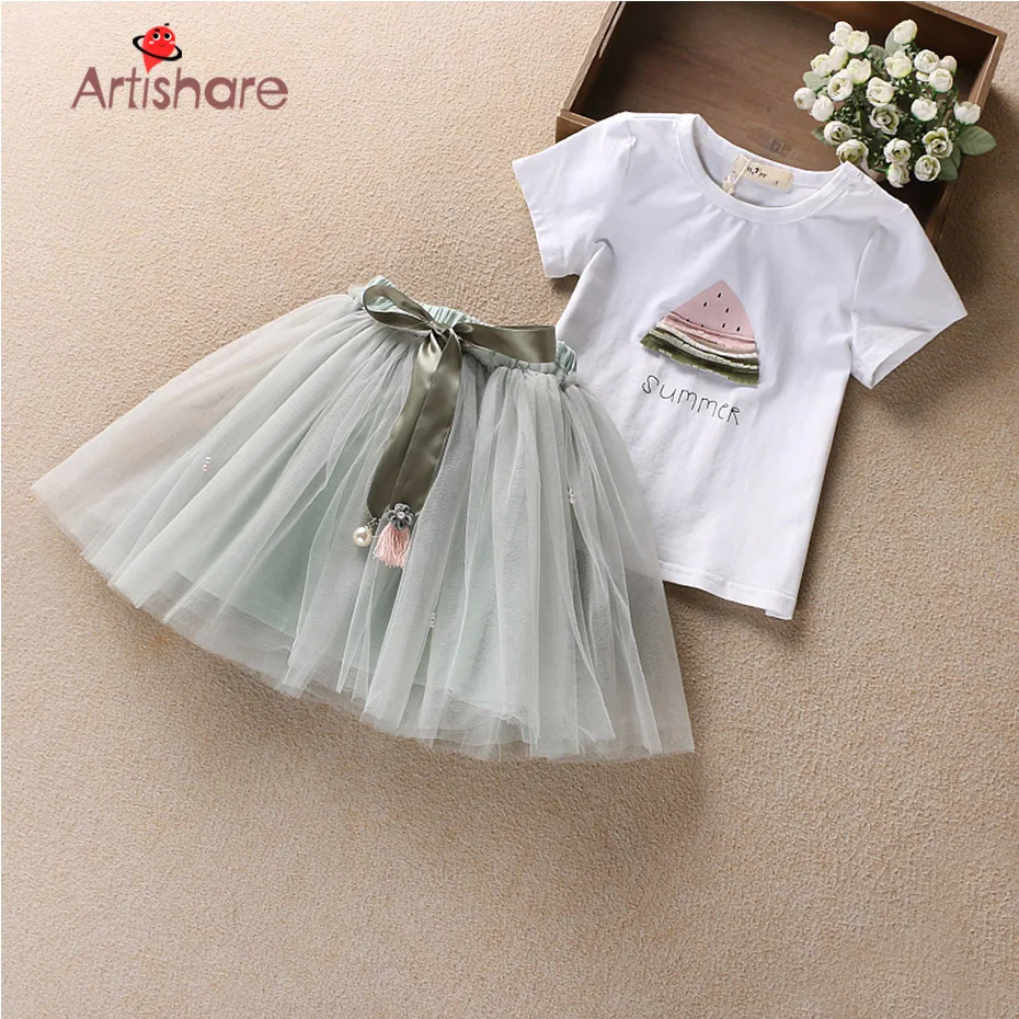 Artishare High Quality Girls Clothes 2017 Brand Girls Clothing Sets