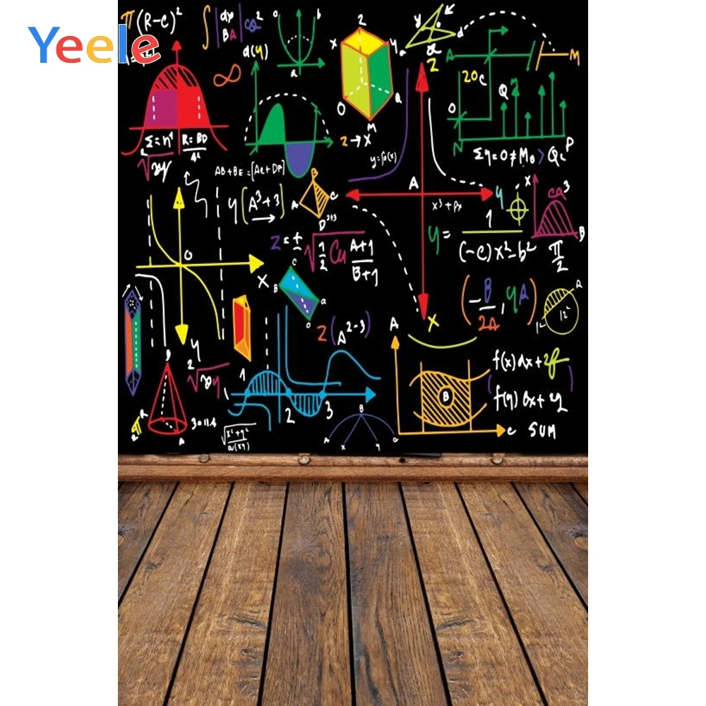 

Yeele School Students Portrait Photographic Backgrounds Blackboard Mathematics Wood Photography Backdrops For The Photo Studio