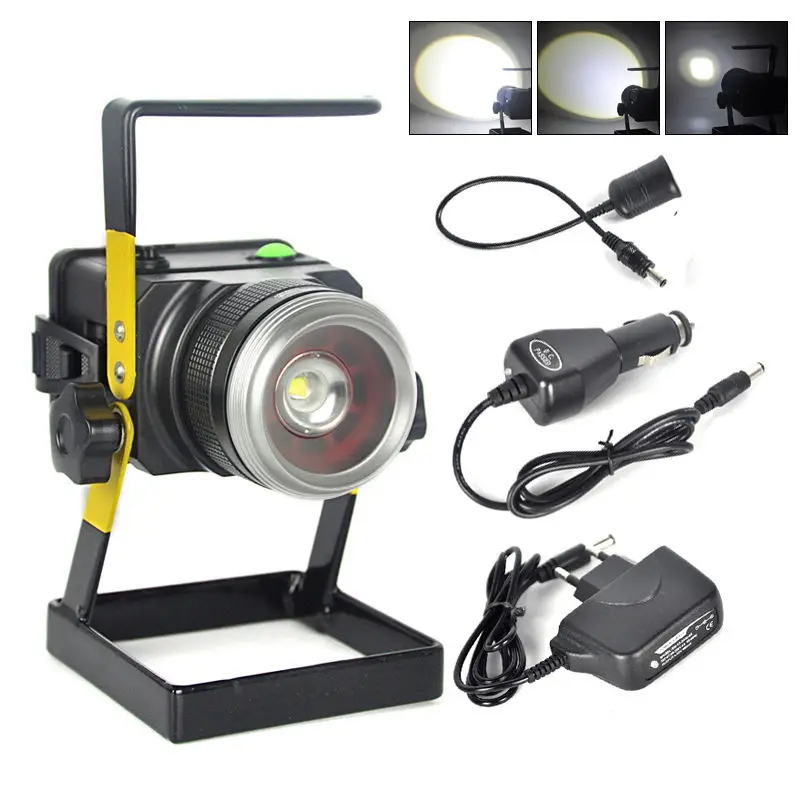 Waterproof 10W LED Floodlight Rechargeable Portable