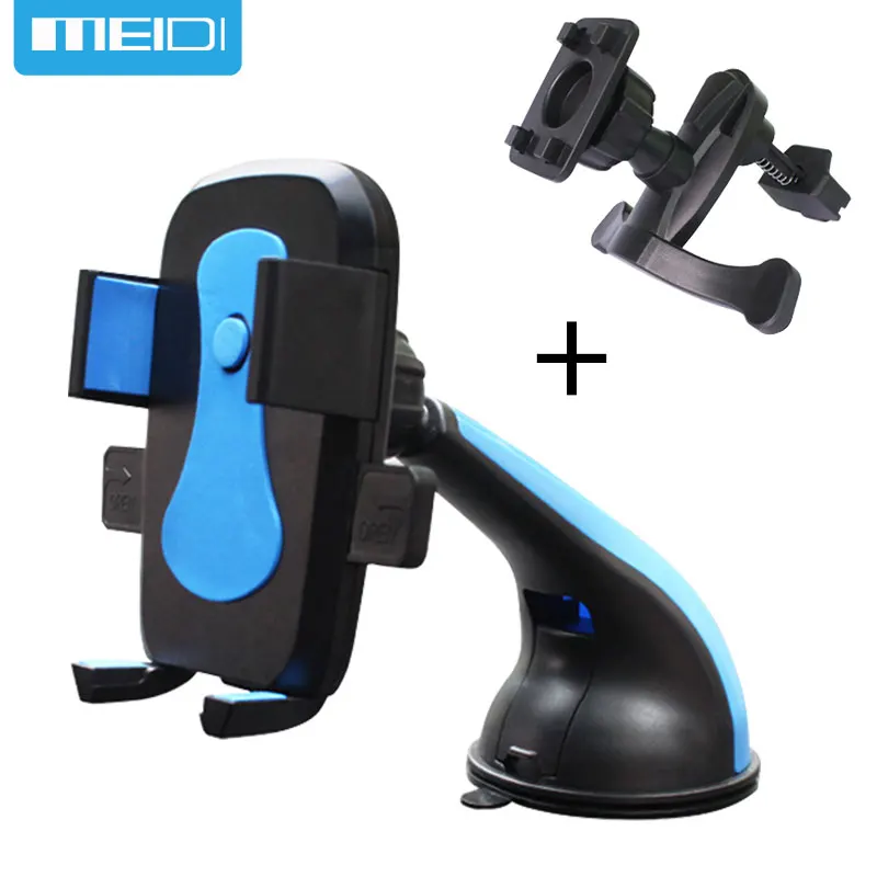

MEIDI Car Mobile Phone Holder Stand Air Vent Mount Slicone Sucker Windshield 360 Degree Rotation For Mobile iphone5 6S 7 Samsung