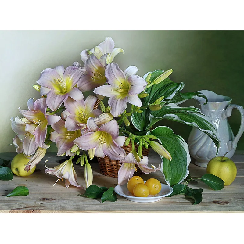 Full Square/Round Drill 5D DIY Diamond Painting &quotFlower scene&quot Embroidery Cross Stitch 3D Home Decor | Дом и сад